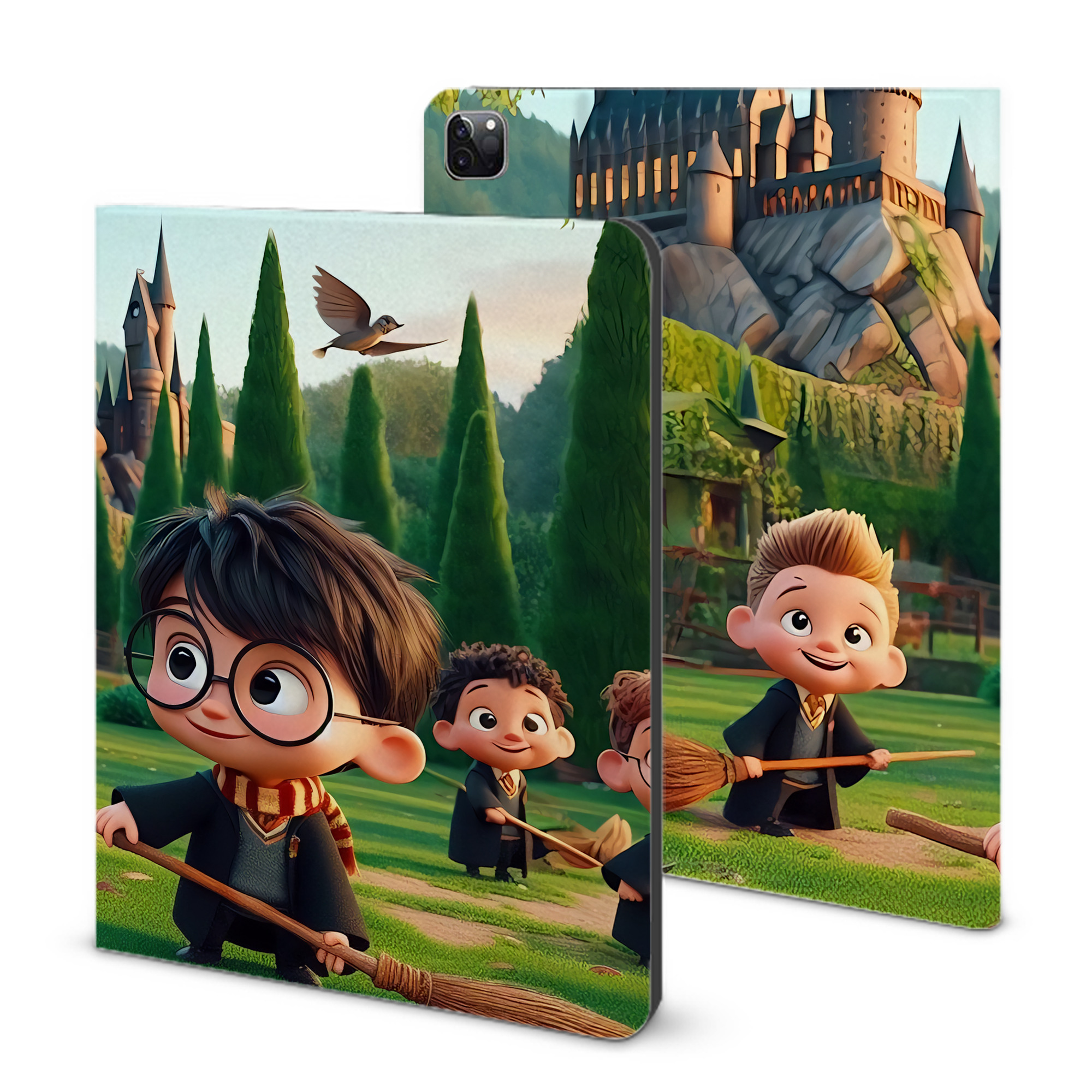 （画像用） Harry Potter ハリー・ポッターシリーズ IPad ケース ブック型 PUレザー TPU 耐衝撃 軽量 薄型 ペン収納なし 全面保護 IPad 各モデル対応
